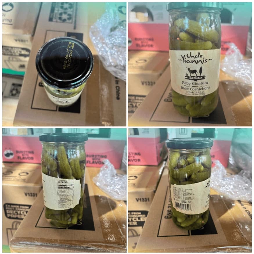 Thu Hồi Sản Phẩm Dưa Chuột Muối Nhãn Hiệu Uncle Yiannis’ Baby Gherkins