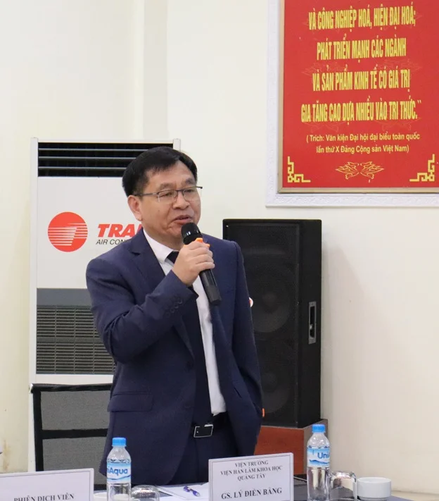 GS. Lý Điển Bằng – Chủ tịch GXAS phát biểu