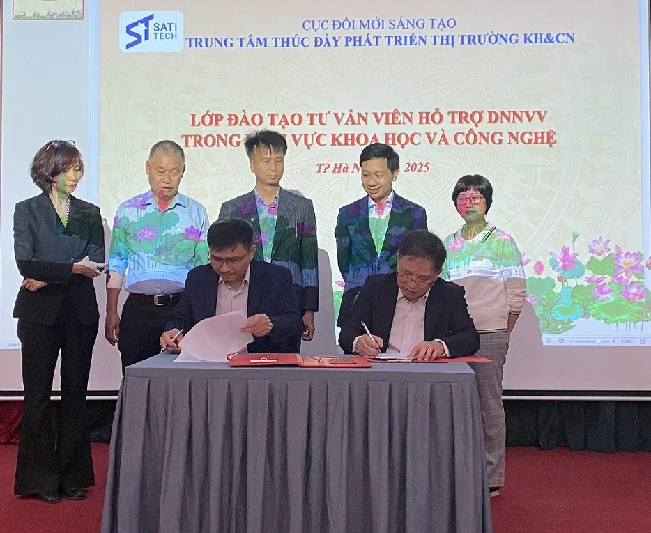 Lễ Ký Kết Biên Bản Ghi Nhớ Hợp Tác Giữa Trung Tâm Thúc Đẩy Phát Triển Thị Trường Kh vàcn Và Viện Công Nghiệp Thực Phẩm